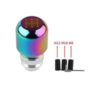 (Multicolor) Perilla de cambio de marchas universal para coche, palanca de cambios manual, retráctil,