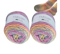 Multicolor Yarn - Rainbow Crochet, Handmade Knitting Supplies