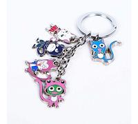Multiculture Fairy Tail - Llavero con 5 figuras de Chibi Anime para fans de Fairy Tail (Exceed)