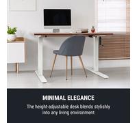 Multidesk escritorio de altura regulable manual 73-123 cm de altura blanco OneConcept