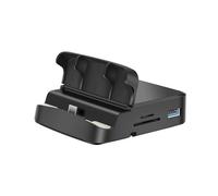 MultiDevice - Estación de acoplamiento USB C, concentradores USB C, puerto de datos, puerto de carga rápida, lector de tarjetas de memoria para mejorar la conectividad, base de bolsillo