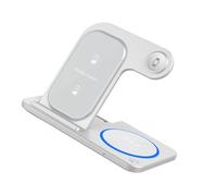 Multidispositivo inalámbrico, base plegable soporte de carga seguro de aluminio para teléfonos sistemas operativos, teléfonos y accesorios Utilice múltiples dispositivos inalámbricos