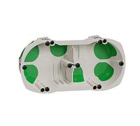 Multifix Air - Caja estanca de 2 orificios, distancia entre ejes: 71 mm, diámetro 67 mm, Prof. 40 mm