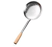 Multifunción 201 Cosador De Colchera Cocción Acero Inoxidable Con Un Madera Larga Cuchara Alimentos Para Cocinar Madera
