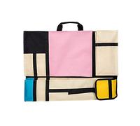 Multifunción bolsas de bocetos, A2/4K tablero de dibujo bolsa impermeable portátil arte mochila Splice rejilla patrón,Mochila/cartera para portafolio de artista (Cuadrícula rosa)