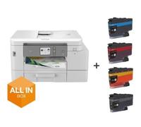 Multifunción Brother MFC-J4540DWXL WiFi/ Fax/ Dúplex/ Pack impresora + consumibles XL/ Blanca