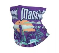 Multifunción Bufanda Pañuelo para el cuello Happy Haunts Haunted Mansion bufanda de tubo para esquí de invierno polaina cubrebocas de monstruo fantasma de Halloween