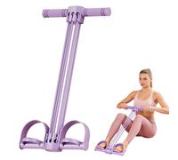 Multifunción Cintas 6 Tubos Elástico Fitness con Pedales Manijas Cuerdas de Estiramiento de Látex Equipo de Resistencia para el Hogar Gimnasio Oficina para Brazos, piernas, Abdomen y Cintura (A)