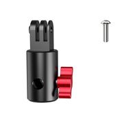 Multifunción de 3 garras trípode placa adaptador con rosca de 1/4 pulgadas, soporte de aleación de aluminio para trípode de luz de cámara, liberación rápida soporte de cámara
