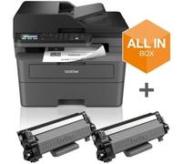 Brother MFCL2827DWXL, Impresora multifunción láser Monocromo WiFi con fax, impresión automática a Doble Cara y ADF de 50 Hojas