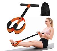 Multifunción, resistencia al pedal, banda de resistencia flexible con mango para entrenamiento de cuerpo entero, práctico entrenador de abdominales para el hogar para entrenar el abdomen piernas po