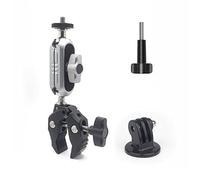 Multifunción Soporte de abrazadera Brazo mágico Accesorio de montaje super clip para jaula de cámara Rig Monitor/Luz LED Doble cabeza de acción Cámara Garra