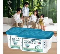 Multifuncional Air Magic Box con Extractos Naturales de Aloe Vera, Actúa Activamente Atrapando Polvo y Neutralizando Olores, Caja Atrapapolvo para Hogar, Oficina, Coche y Zonas de Mascotas (2, A)