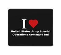 Multifuncional Alfombrilla de Ratón, Amo el Comando Especial del Ejército de los Estados Unidos DUI, Professional Alfombrilla de ratón para Juegos, Mouse Mat, 25X30cm, PC, Oficina, Laptop