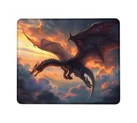 Multifuncional Alfombrilla de Ratón, Dragón Cielo Nube Dinosaurio Mon-Ster Alfombrilla Antideslizante Mousepad 25X30cm para Ordenador Ratón Gamers