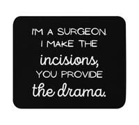 Multifuncional Alfombrilla de Ratón, Escuela de Aprendizaje sarcástico del médico Cirujano Alfombrilla Antideslizante Gaming Mouse Pad 25X30cm para Jugadore Trabajo Oficina