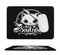 Multifuncional Alfombrilla de Ratón Gato Alma Asesino Alfombrilla Ratón Mouse Mat 25x30cm para Jugadore,Oficina,PC