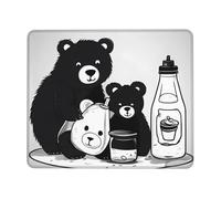 Multifuncional Alfombrilla de Ratón, Lindo Osito biberón, Portátil Alfombrilla Gaming, Mouse Mat, 25X30cm, PC, Ordenador