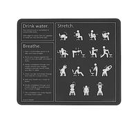 Multifuncional Alfombrilla de Ratón, Necesidades de la Vida de Escritorio Estiramientos para compañeros de Trabajo Alfombrilla Base de Goma Tapete de Juego 25X30cm para Oficina Ordenador Ratón