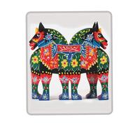Multifuncional Alfombrilla De Ratón para Juegos Corredor Sueco Dala Caballo Folk 25X30Cm, Alfombrilla De Ratón Professional Tapete De Juego para Gamers Jugadore Juegos