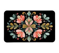 Multifuncional Alfombrilla de Ratón Patrón de Flores de Acuarela con Arte Popular Boho Alfombrilla de ratón para Juegos Tapete de Juego 25x30cm para Gamers,Ratón,Laptop