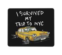 Multifuncional Alfombrilla de Ratón Sobreviví mi Viaje a NYC Alfombrilla de ratón para Juegos Mouse Mat 25x30cm para Jugadore,Oficina,PC