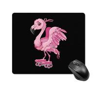 Multifuncional Alfombrilla Gaming Patinaje sobre Ruedas Skate Flamingo 25X30Cm, Alfombrilla De Ratón Professional Gaming Mouse Pad para Oficina Laptop Gamers