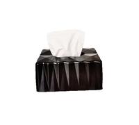 Multifuncional Caja de pañuelos papel for el hogar, decoración sencilla for escritorio o la sala estar Oficina(Negro)