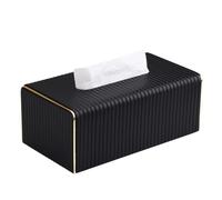 Multifuncional Caja de papel for sala estar, mesa centro alta gama, minimalista, for uso doméstico, pañuelos for hotel Oficina(Negro)