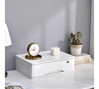 Multifuncional Caja Para Almacenaje De Material De Oficina - Archivador Plano De 1/2/3/4 Niveles Con Cerradura, Caja De Almacenamiento Sólida Con Cajones, Archivadores De Madera(A,1 layer)