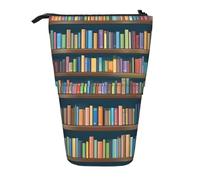 Multifuncional Estuche de Lápices Ratón de Biblioteca de Dibujos Animados Estuche Escolar Portátil Organizador para Hombre Secundaria Universitarios