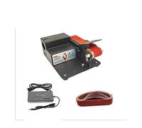 Multifuncional hogar eléctrico DIY escritorio Mini cinturón máquina Mini amoladora de ángulo fijo artefacto de pulido,Bajo nivel de ruido(775)