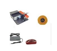 Multifuncional hogar eléctrico DIY escritorio Mini cinturón máquina Mini amoladora de ángulo fijo artefacto de pulido,Bajo nivel de ruido(795 Set1)