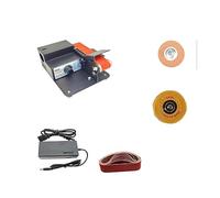 Multifuncional hogar eléctrico DIY escritorio Mini cinturón máquina Mini amoladora de ángulo fijo artefacto de pulido,Bajo nivel de ruido(795 Set2)