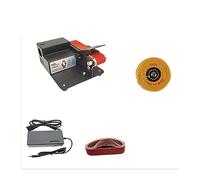 Multifuncional hogar eléctrico DIY escritorio Mini cinturón máquina Mini amoladora de ángulo fijo artefacto de pulido,Bajo nivel de ruido(775 Set1)