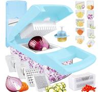 Multifuncional Mandolina de Cocina Profesional, Manual de Cortador Picadora | Rallador Rayadore Corta Chopper Verdura Patatas Fritas Vegetable, Utensilio Accesorio Aadget Originale de Hogar Cozinha