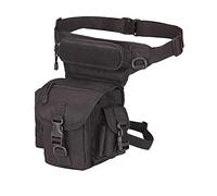 Multifuncional Muslo Drop Leg Bag, Riñonera de Nailon for Hombre, cinturón for Muslo, Panel for Cadera, Bolsa for Pierna, Bolsa for Pierna(Schwarz)