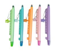 Multifunction Ballpoint Pen 5 Pieces Smooth Writing Double-head Stationary