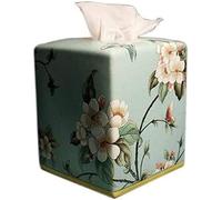 Multifunction Box,Tissue Box, Modern Elegant Square Ceramic Paper Tissue Box Cover Holder Cute Tissue Dispenser For Bathroom Vanity Countertops Dressers Living Room Decoration (Color : Pink) (Color :