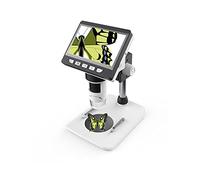 Multifunction Digital LCD Desktop Microscope Portable 4.3 Inches HD Electronic Biological Microscope Dual Power Supply Mode