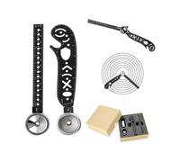 Multifunction Drawing Tool Versatile Drawing Curved Magnetic Ruler Protractor Combo And Mini Compass for Notepad Designers Artists Architects Student