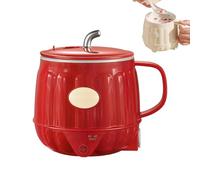Multifunction Electric Heated Milk Cup, 600ml 3-In-1 Multifunction Mini Electric Heater Cups, Portable Milk Tea Cup Coffee Warmer for Desk, for Home Office (Red)