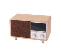 Multifunction Retro Speaker FM Radio, Subwoofer, Alarm Clock, Music Player, Support TF Card & AUX Playback