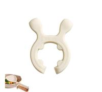 Multifunction Silicone Pot Handle Spatula Rack, Silicone Pot Clip Rests, Steam Releaser, Drip-Free Design, Easy to Clean (White)