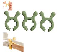 Multifunction Silicone Pot Handle Spatula Rack, Universal Silicone Non-Slip Spoon Holder Stove Organizer, Pot Handle Spatula Holder, Steam Releaser, Easy to Clean (Green)