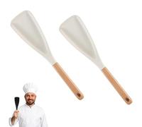 Multifunction Spatula Cooking Spoon - 3-in-1 Kitchen Silicone Heat-Resistant Spoon for Stirring, Scooping, Serving - Durable, Non-Slip, Easy to Clean (2Pcs-B)