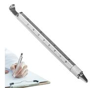 Multifunction Utility Pen - Silver Engineering Tool, Compact Gadget, Heavy Duty Travel and Outdoor Use, Versatile Everyday Carry Instrument | Handy Adventure Activity Tool for Writing and Repairs
