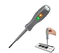 Multifunction Voltage Tester Pen - Electrical Current Detector for DIY Electronics | Compact Screwdriver Style with LED Alert, Magnetic Tip, Insulated Tool for Classroom Home Workshop Repairs