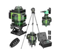 Multifunctional 4d 16 Lines Laser Level 3 Self-leveling Machine Usb Rechargeable Lithium Battery Leveling Tool with 1.5m 3-heights Adjustable Alloy Ex