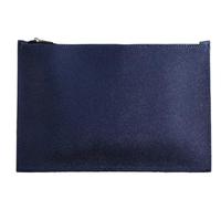 Multifunctional A4 Conference File Folder Business Stationery Information Leather Bag Contract Zipper Document Storage Clip(A5 color2)